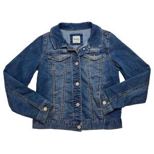 Girls MUDD Denim Jean‎ Jacket Medium Wash Stretch Sz 16